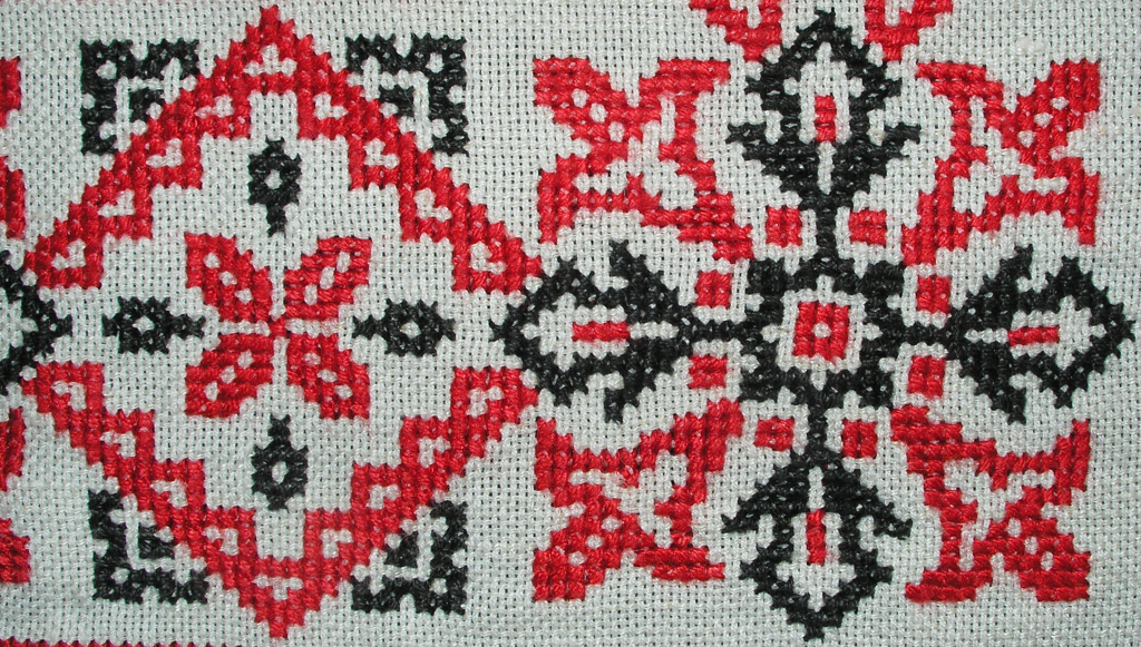 Cross stitch detail